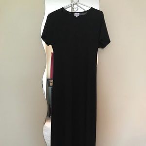 LuLaRoe Solid Black Maria (floor length dress)